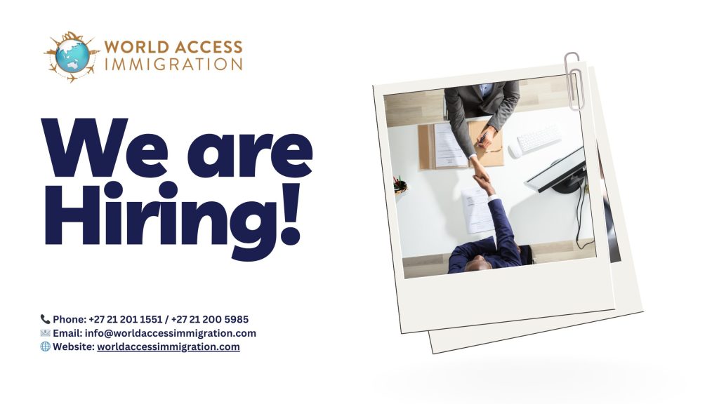 Recruitment Consultant Cape Town,Immigration Firm South Africa,International Recruitment Jobs,Human Resources Cape Town,Visa Facilitation Careers,Immigration Services Careers